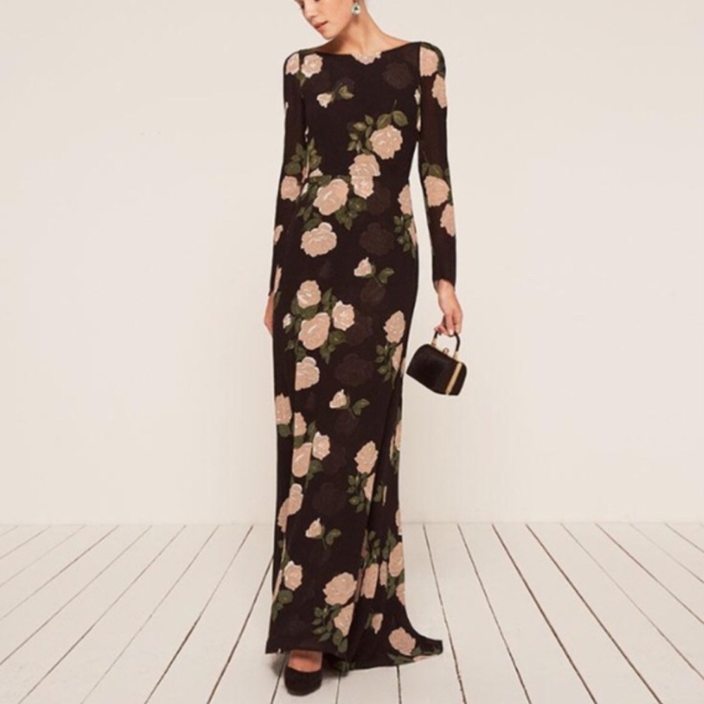 NWT Reformation Floral Rome Gown